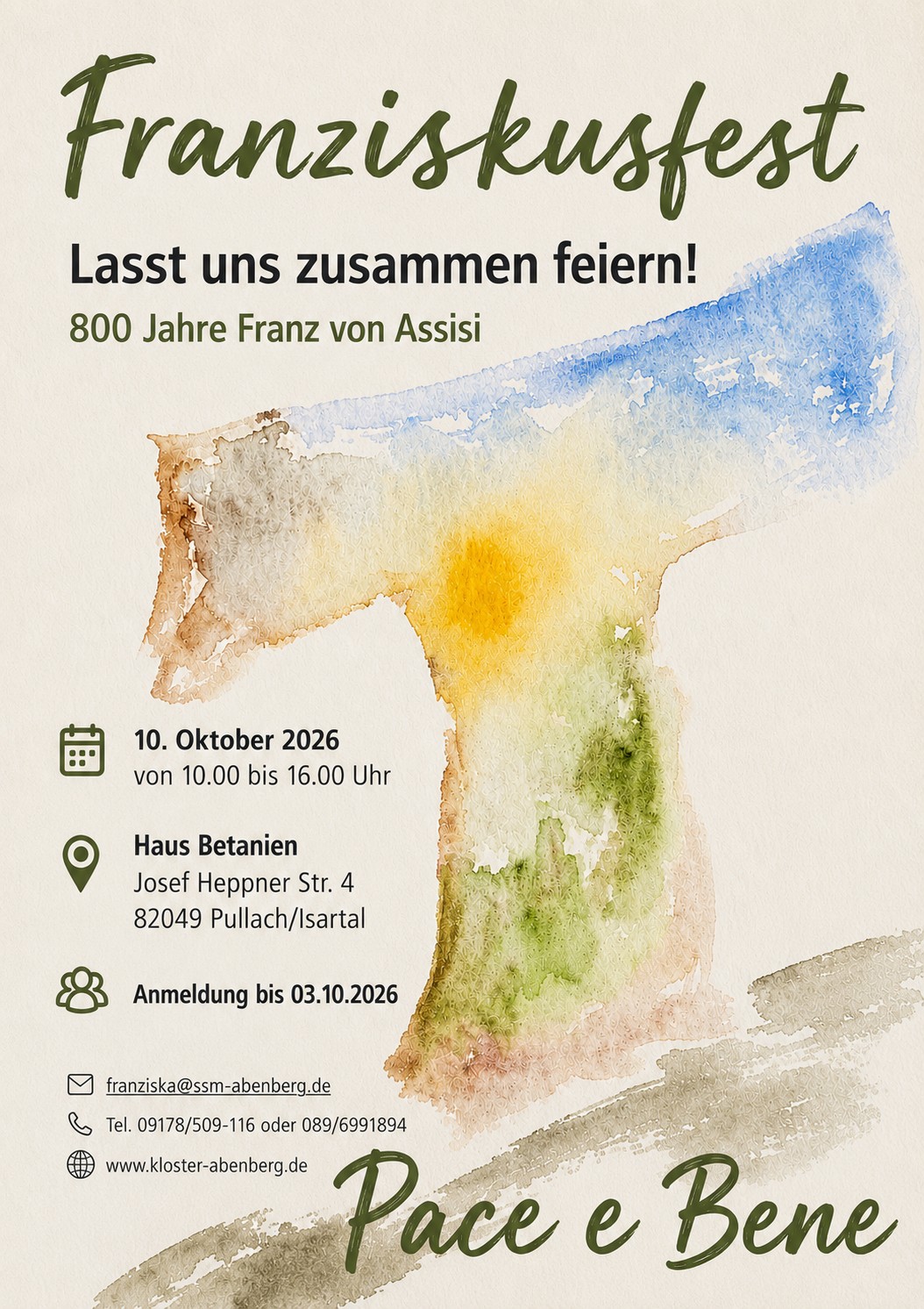 Franziskusfest 2026 – Gemeinsam feiern!